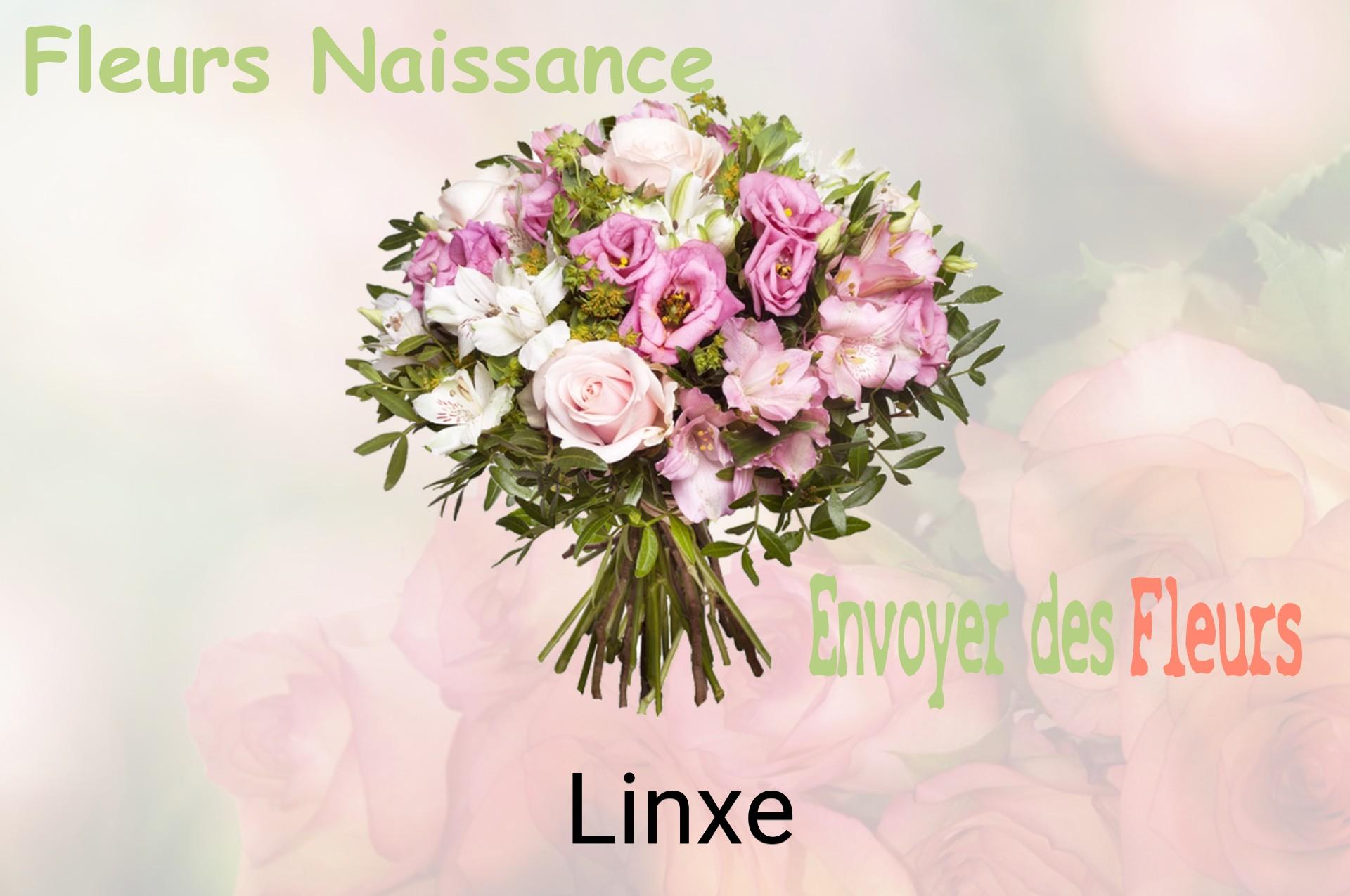 Bouquet de fleurs de naissance livré à Linxe